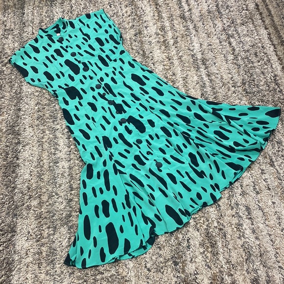 Vintage PlazaSouth 100% polyester made in USA printed dress size 8 - Picture 14 of 15